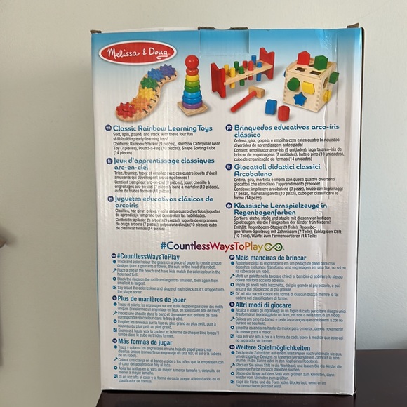 Melissa & Doug Toys New Melissa Doug Wood Classic Learning Toys